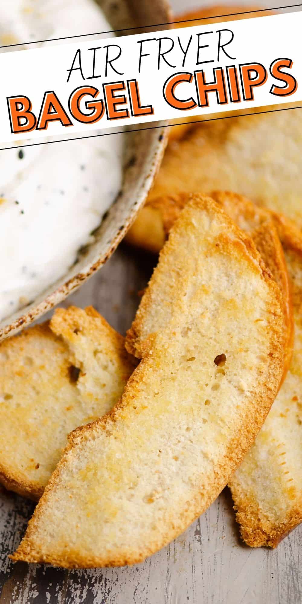 Air Fryer Bagel Chips