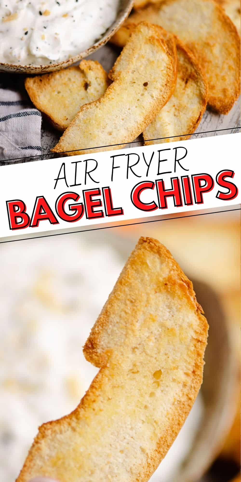 Air Fryer Bagel Chips