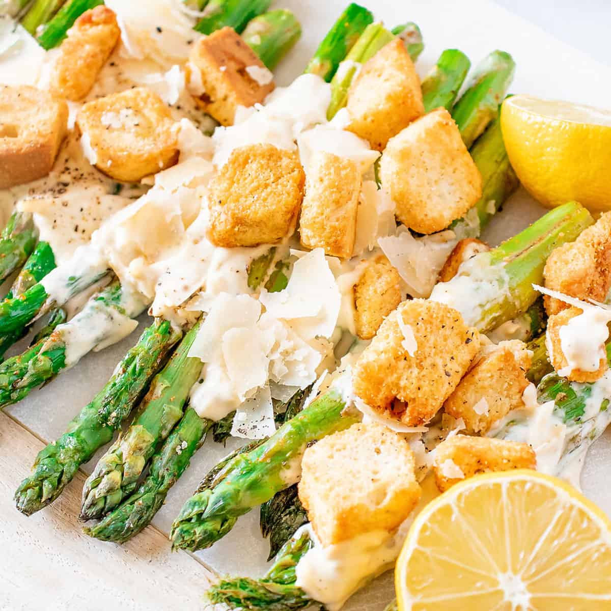Roasted Caesar Asparagus