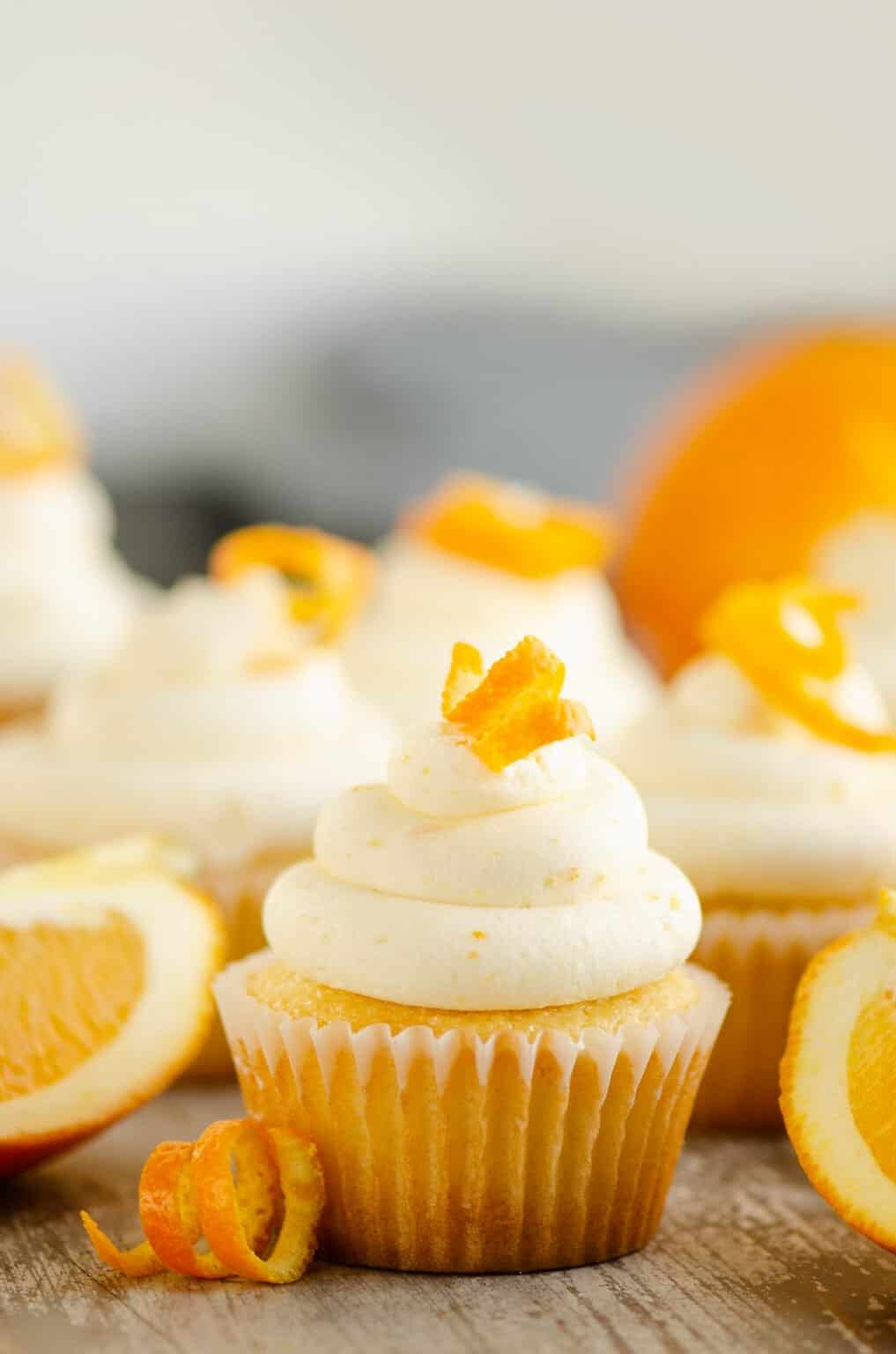 Orange Creamsicle Cupcakes
