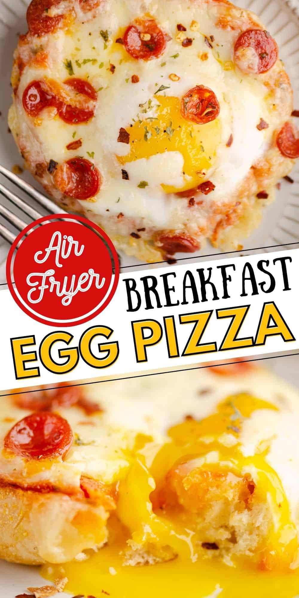 Air Fryer English Muffin Breakfast Pizzas