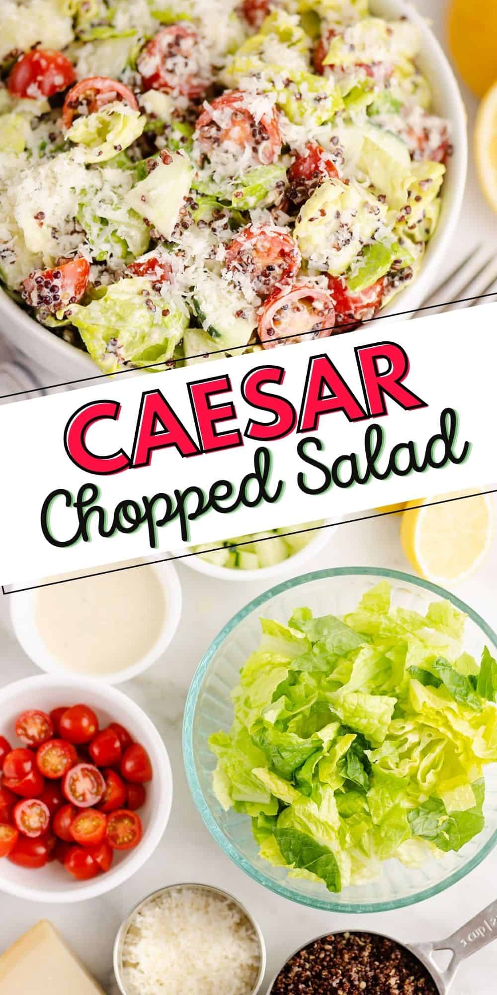 Chopped Vegetable Caesar Salad
