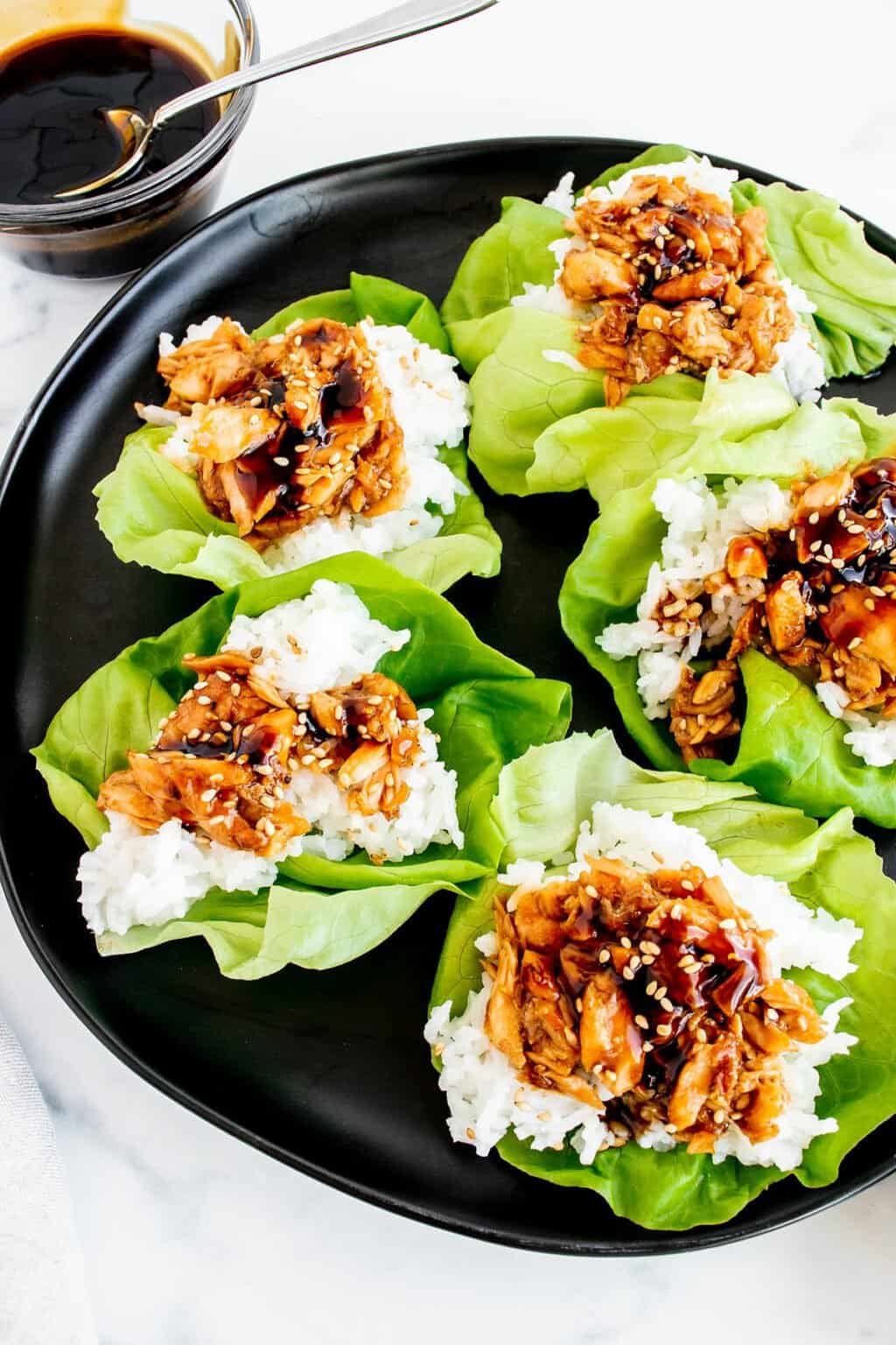 Leftover Salmon Lettuce Cups