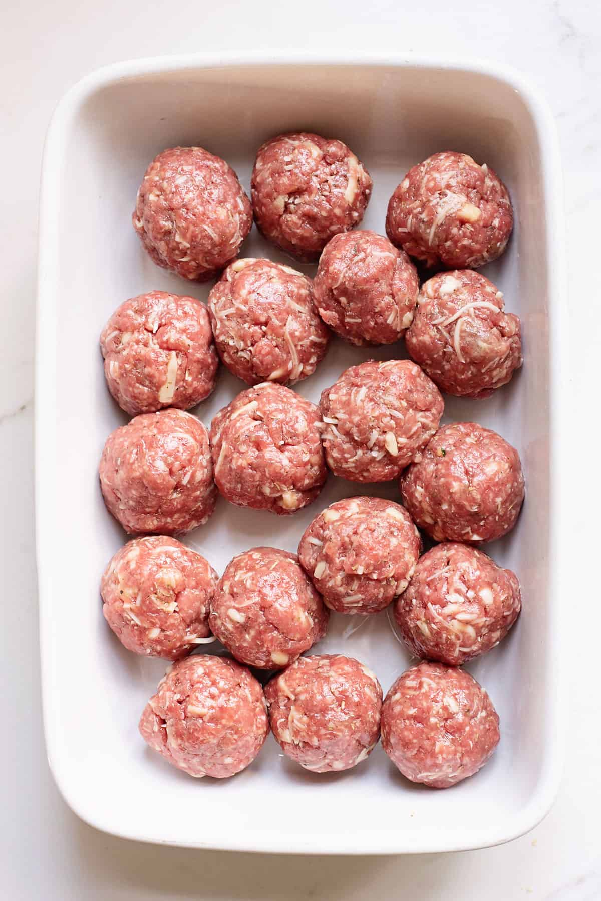 meatballs in baking dish