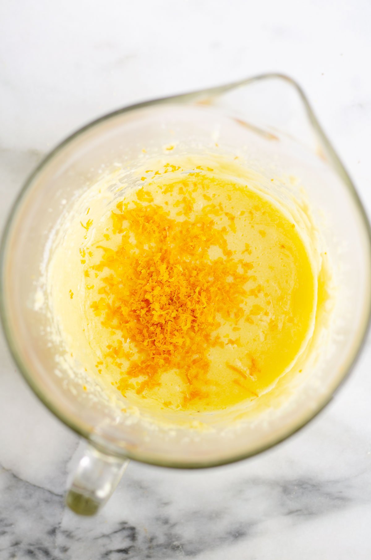 orange zest in wet ingredients