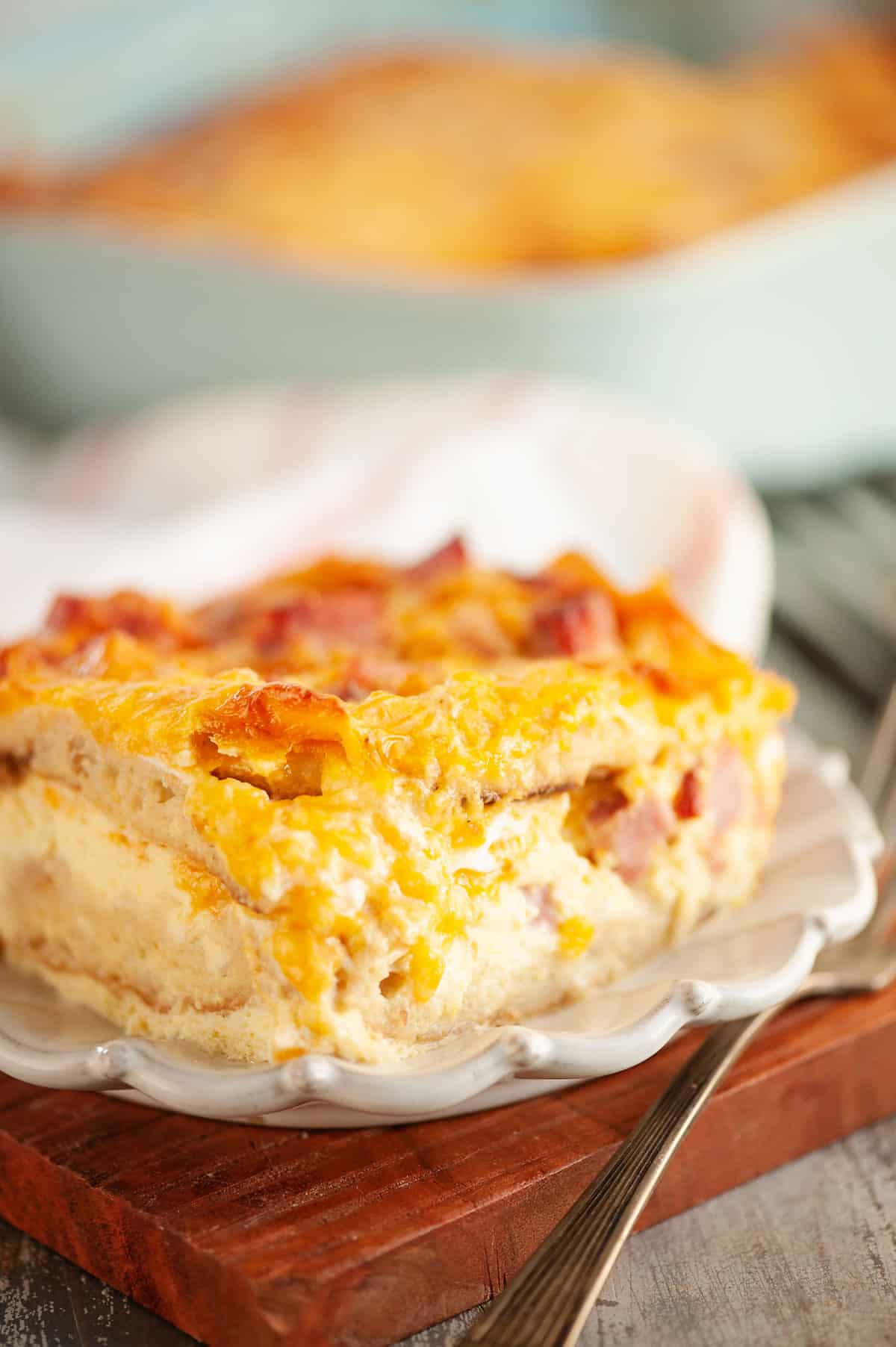 English Muffin Breakfast Casserole - The Salty Marshmallow