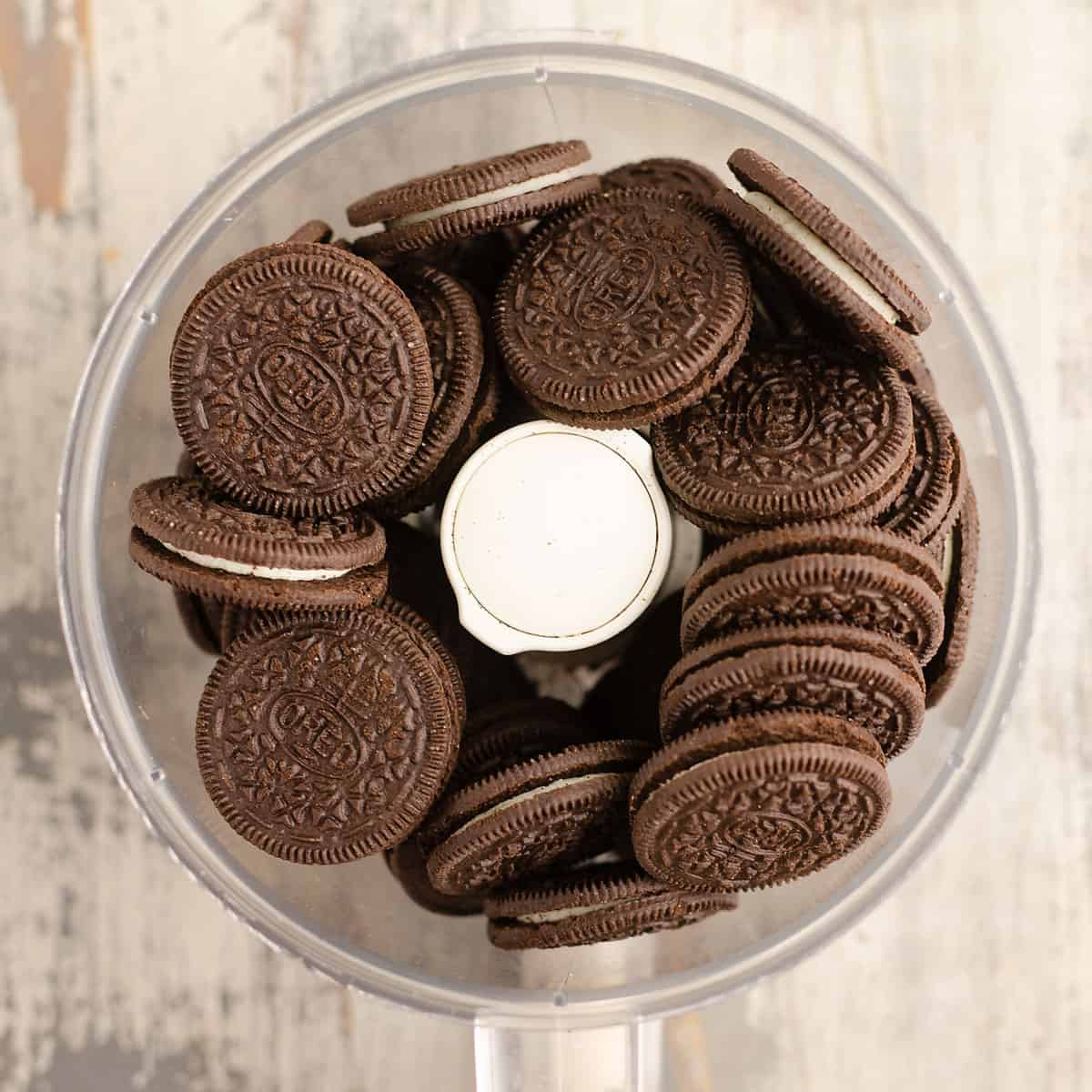 Oreos in food processor