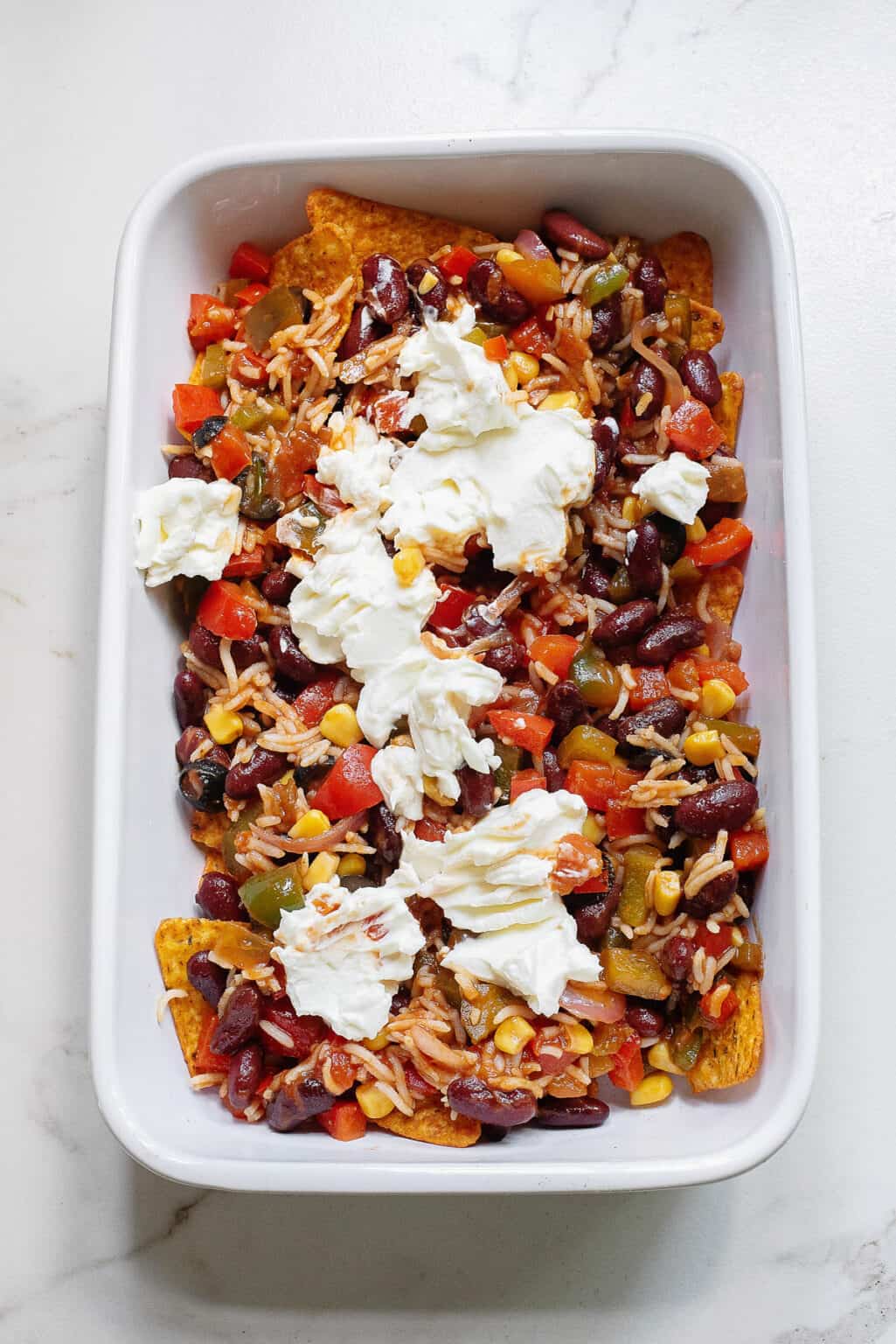 Cheesy Dorito Veggie Casserole