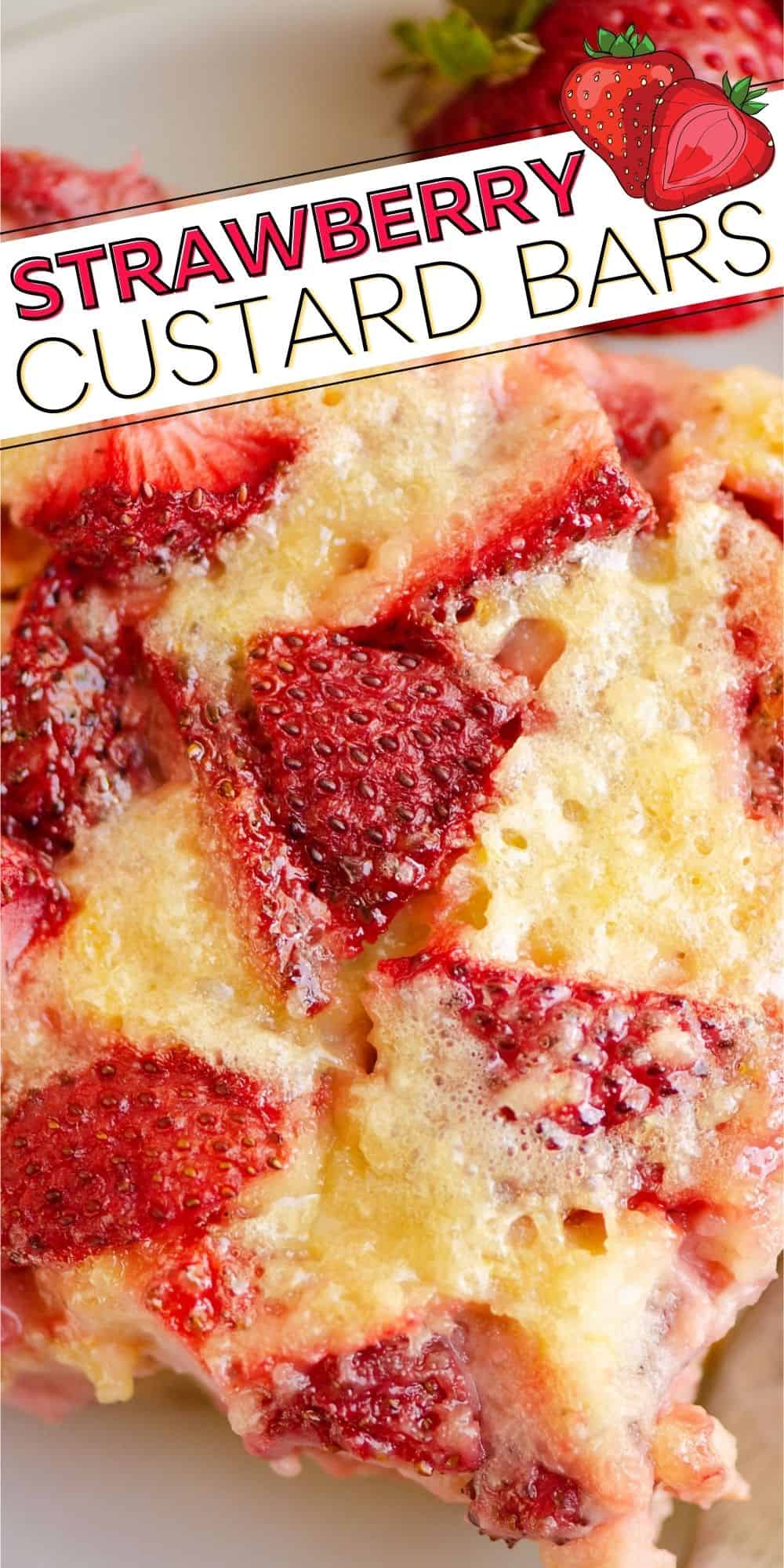 Strawberry Custard Pie Bars