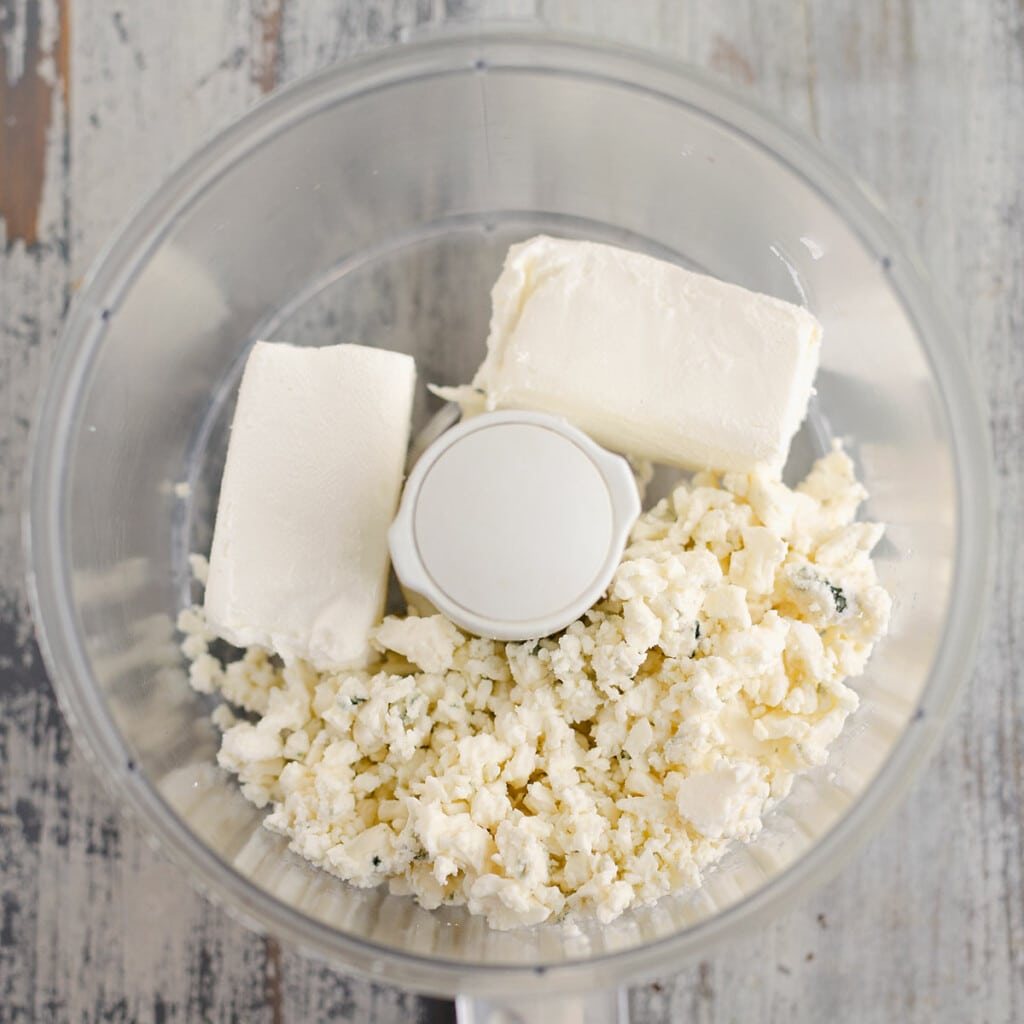 whipped bleu cheese ingredients in food processor