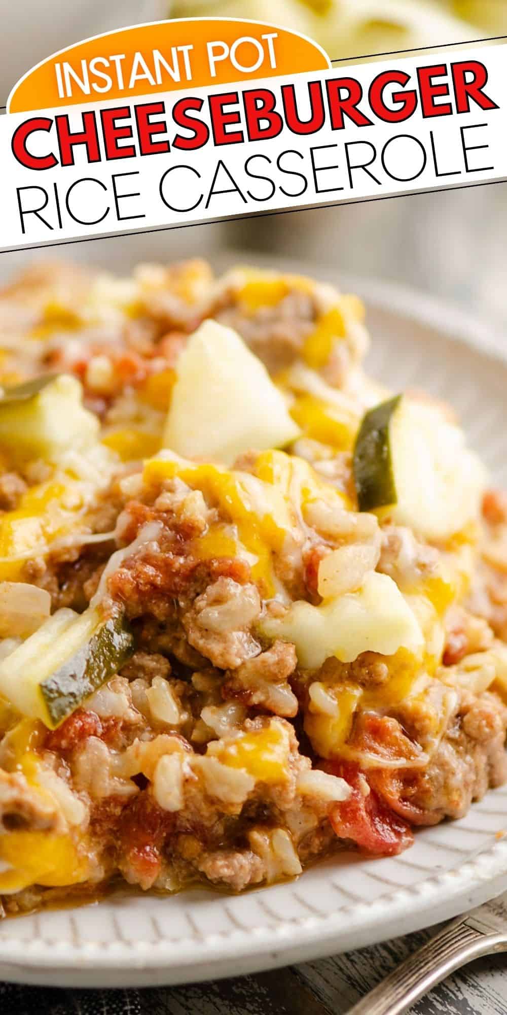 Instant Pot Cheeseburger Casserole