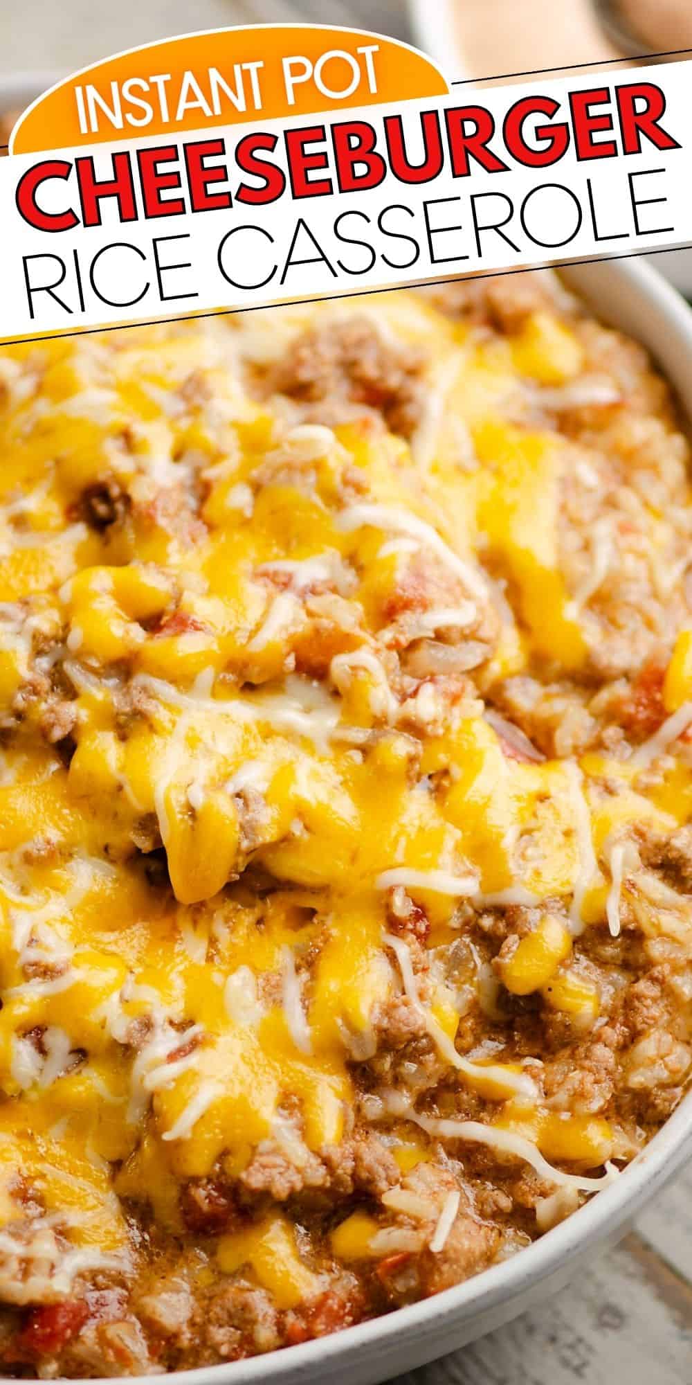 Instant Pot Cheeseburger Casserole